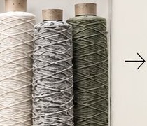 Recycled yarn cones